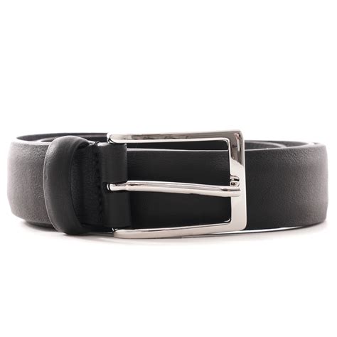 Black Nappa Leather Belt 